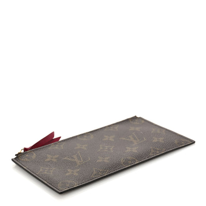 Louis Vuitton Monogram Felicie Chain Wallet Zippered Insert Fuchsia 4 of 8