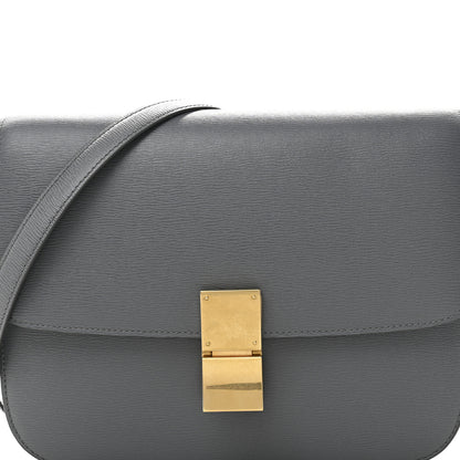 Celine Liege Calfskin Medium Classic Box Flap Bag Grey 8 of 12