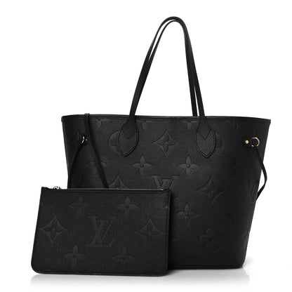 Louis Vuitton Empreinte Monogram Giant Neverfull MM Black 1 of 9