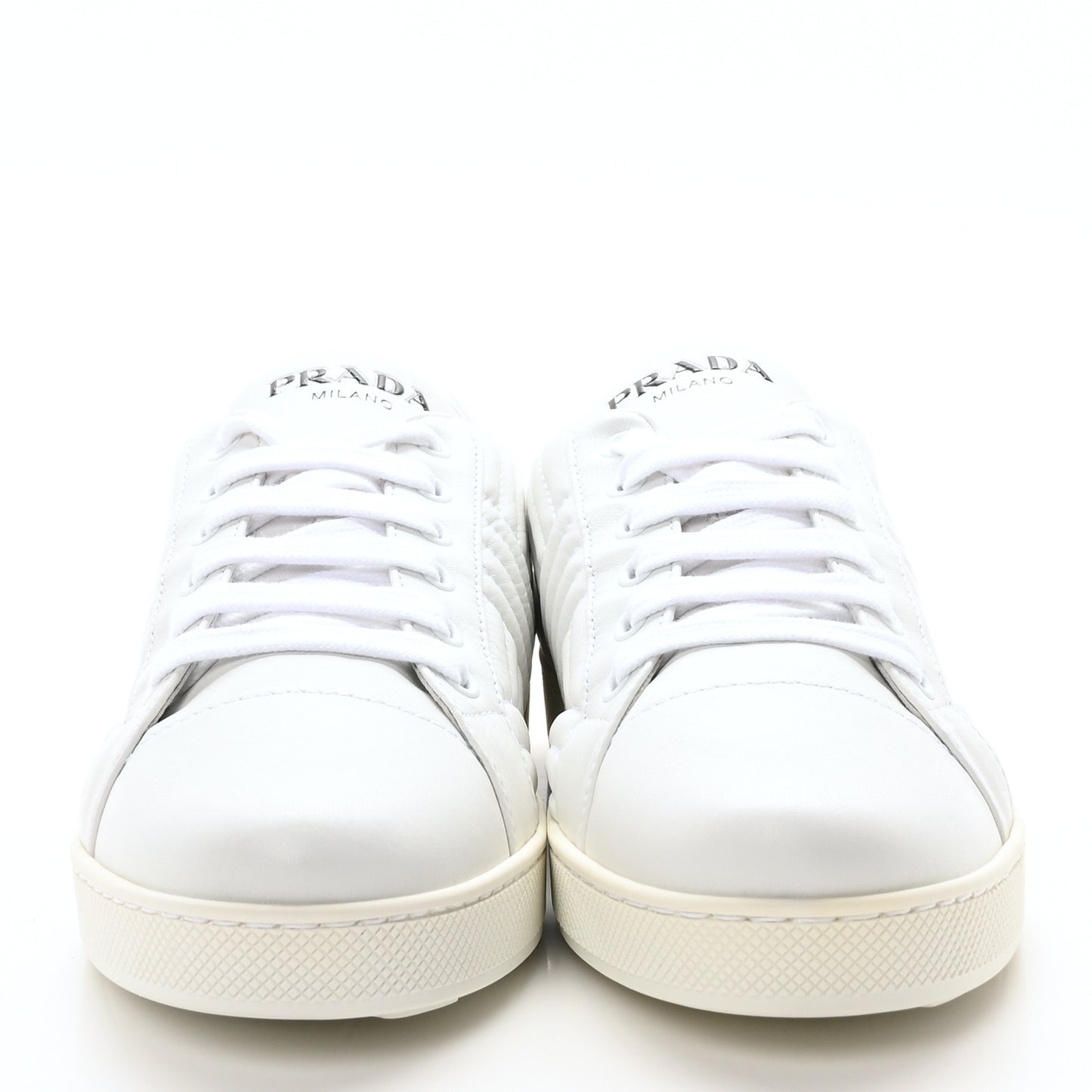 Nappa Diagramme Womens Low Top Sneakers 38.5 White