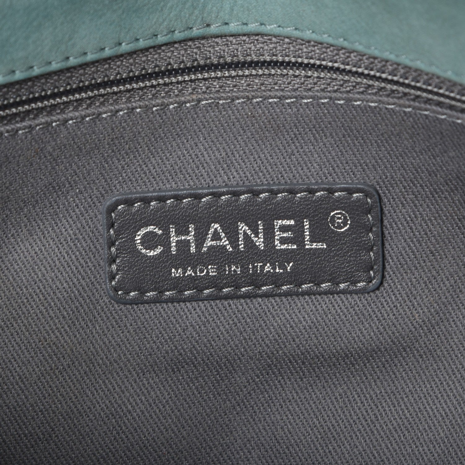 Chanel Iridescent Calfskin Glint Flap Green 6 of 8