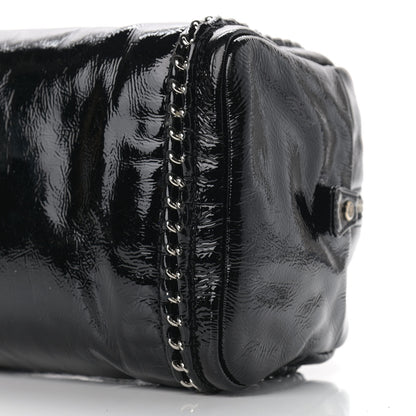Chanel Patent Medium Luxe Ligne Bowler Black 9 of 12