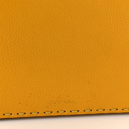 Fendi Cuoio Romano Vitello Cover Sellerissima Monochrome Mini Peekaboo I SEE U Satchel Sunflower 8 of 10