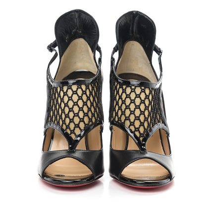 Christian Louboutin Kid Patent Mosaika 100 Pump 37 Black 2 of 8