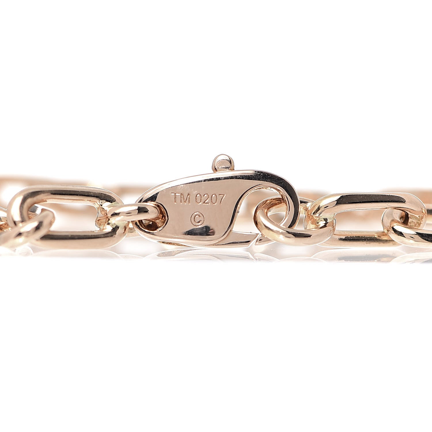Cartier 18K Pink Gold Spartacus Link Chain Bracelet 5 of 6