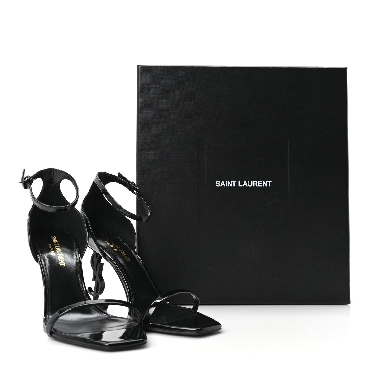 Vernice Chiffon Opyum 85 Sandals 37 Black
