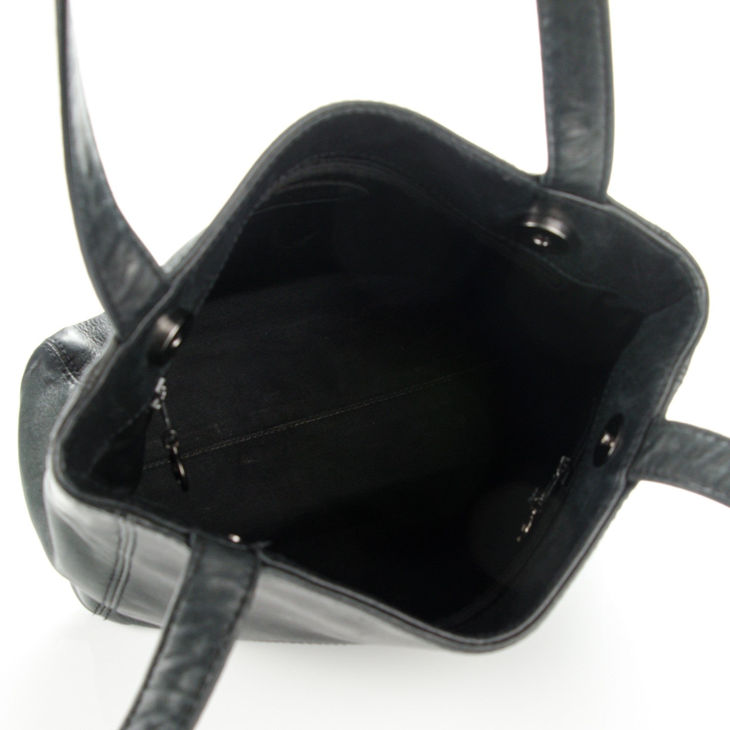 Chanel Lambskin CC Tote Black 5 of 7