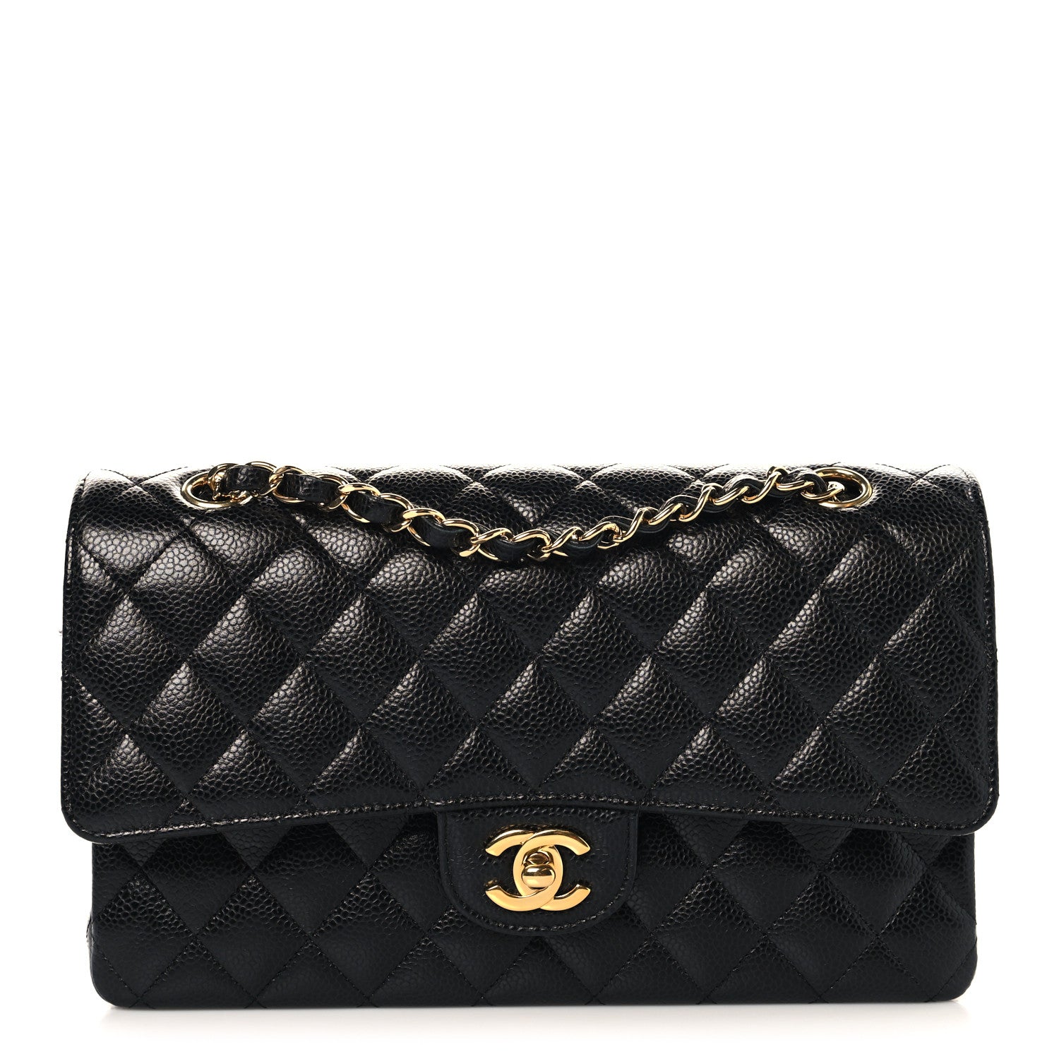Chanel Caviar Quilted Medium Double Flap Black 1 of 11