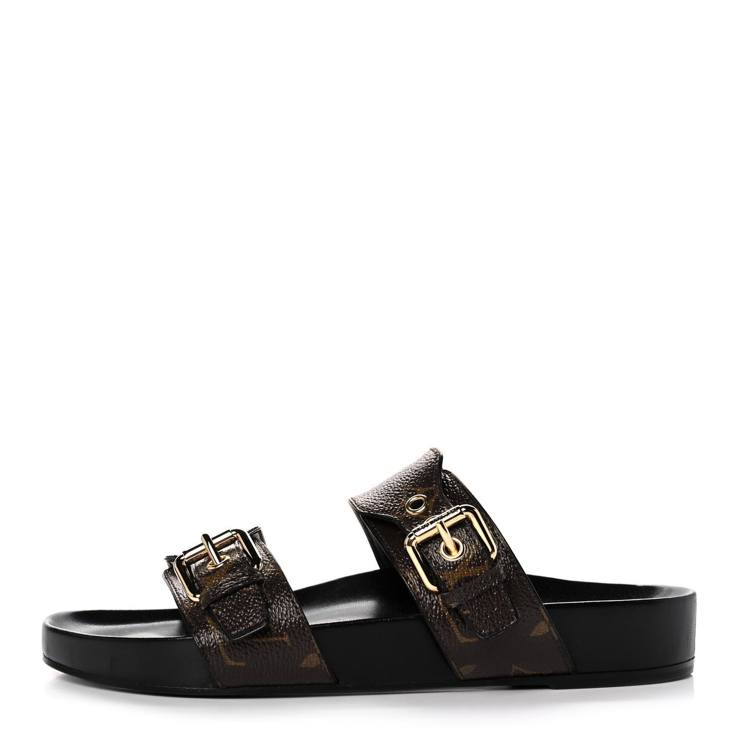 Monogram Bom Dia Mule Sandals 38 Black