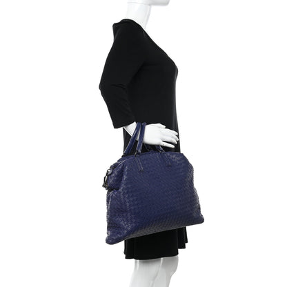 Bottega Veneta Nappa Intrecciato Medium Convertible Tote Baltic Blue 2 of 12