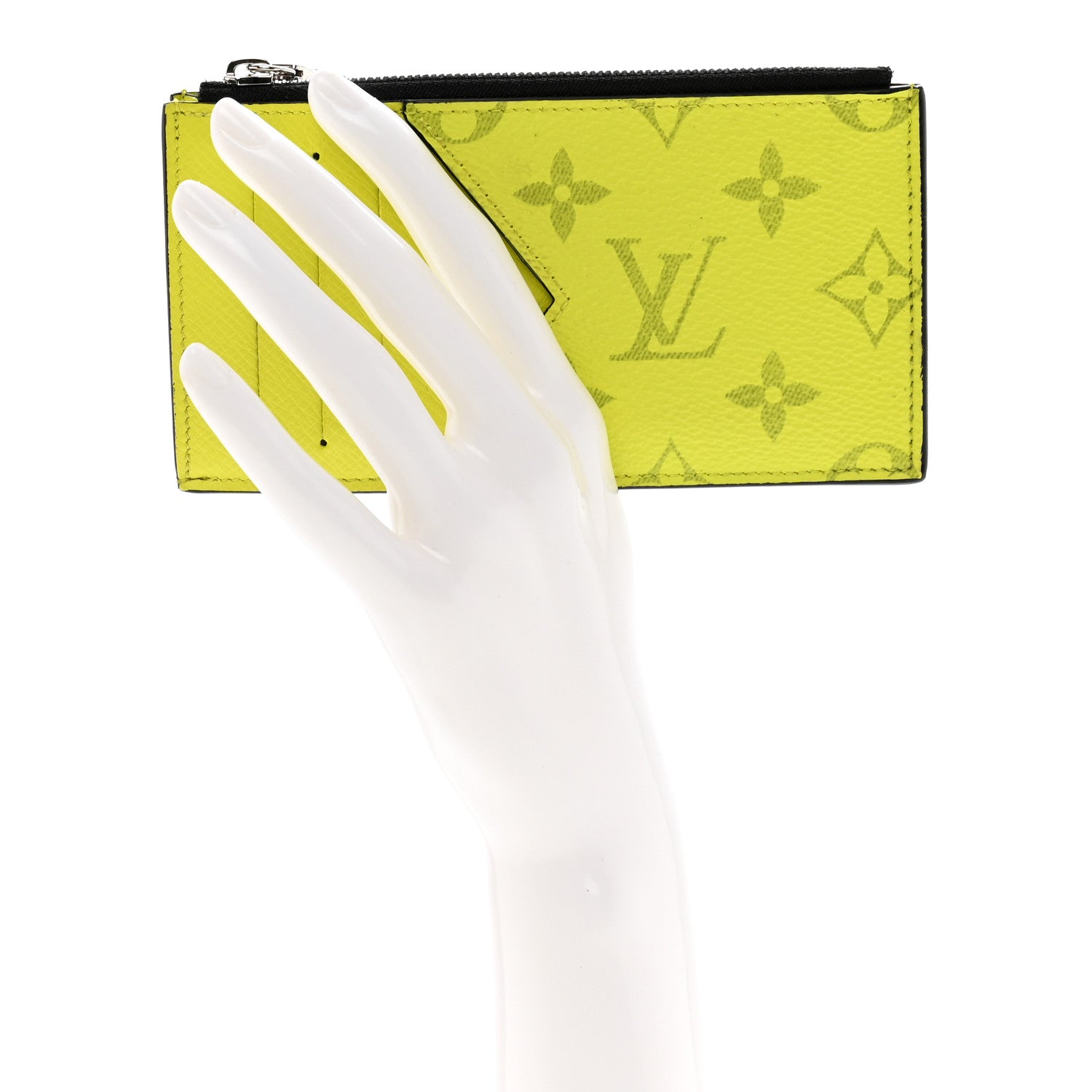 Louis Vuitton Monogram Taiga Coin Card Holder Yellow 2 of 7