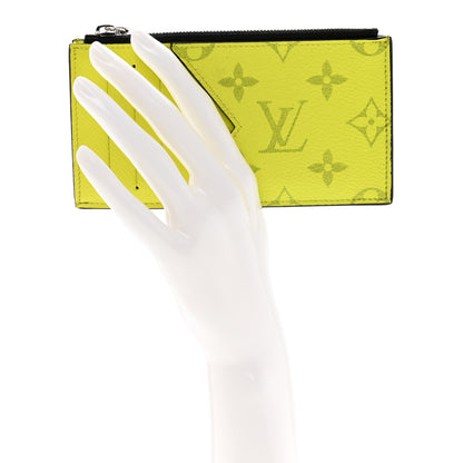 Louis Vuitton Monogram Taiga Coin Card Holder Yellow 2 of 7