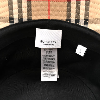 Burberry Technical Cotton Vintage Check Bucket Hat L Archive Beige 8 of 9