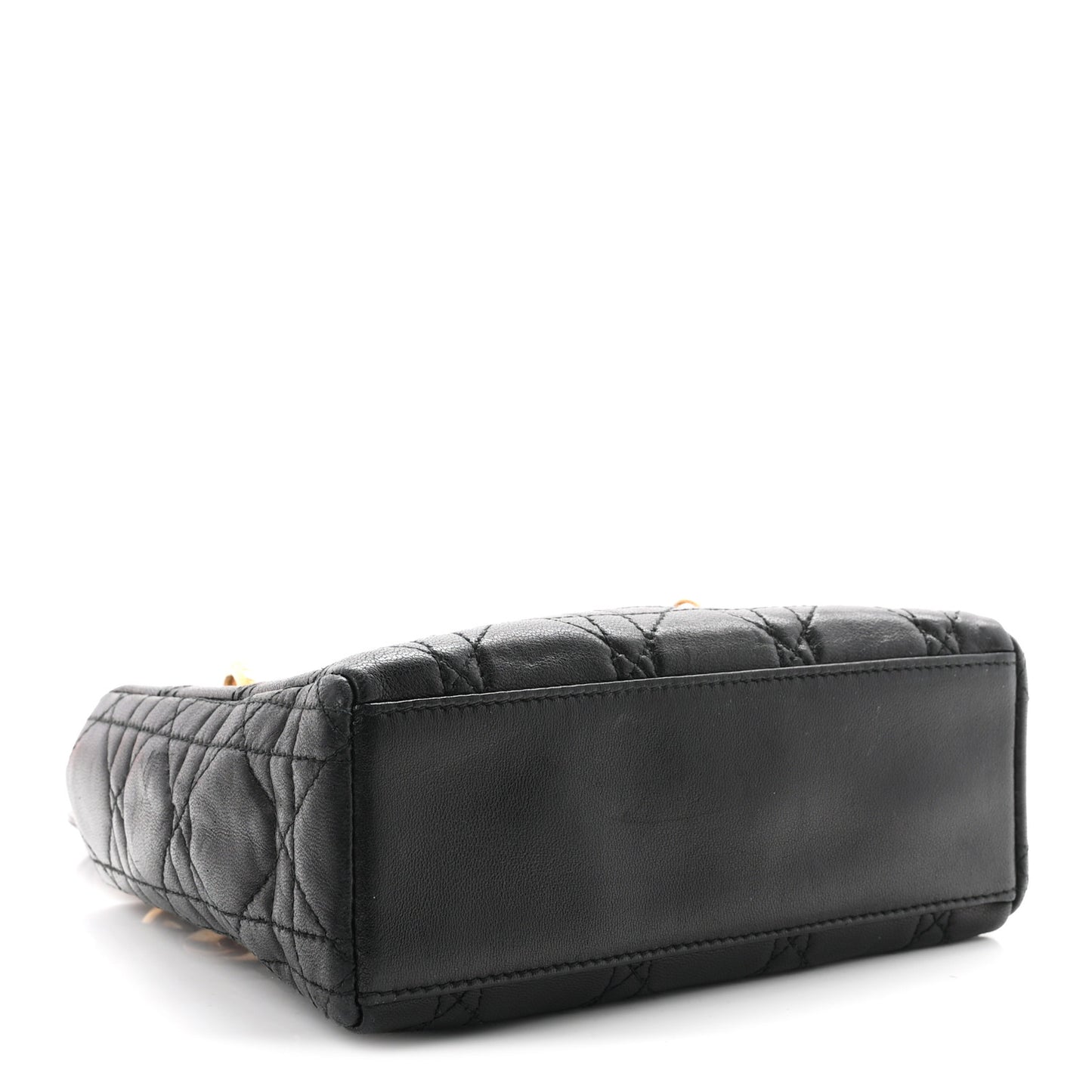 Lambskin Cannage Mini Lady Dior Black