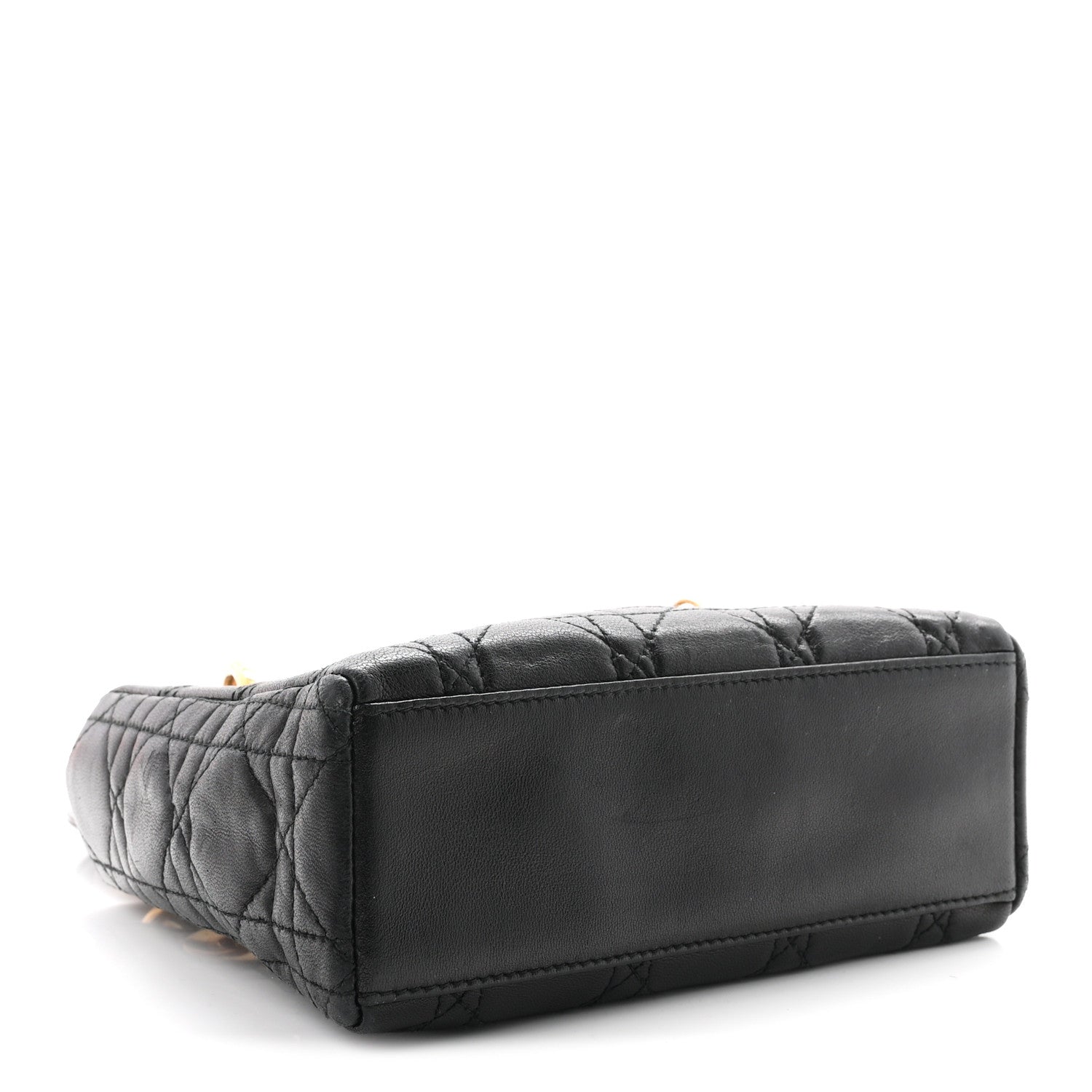 Christian Dior Lambskin Cannage Mini Lady Dior Black 3 of 9