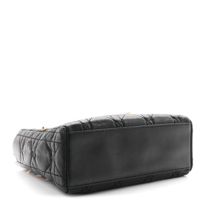 Christian Dior Lambskin Cannage Mini Lady Dior Black 3 of 9