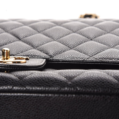 Chanel Caviar Quilted Maxi Double Flap Black 9 of 10