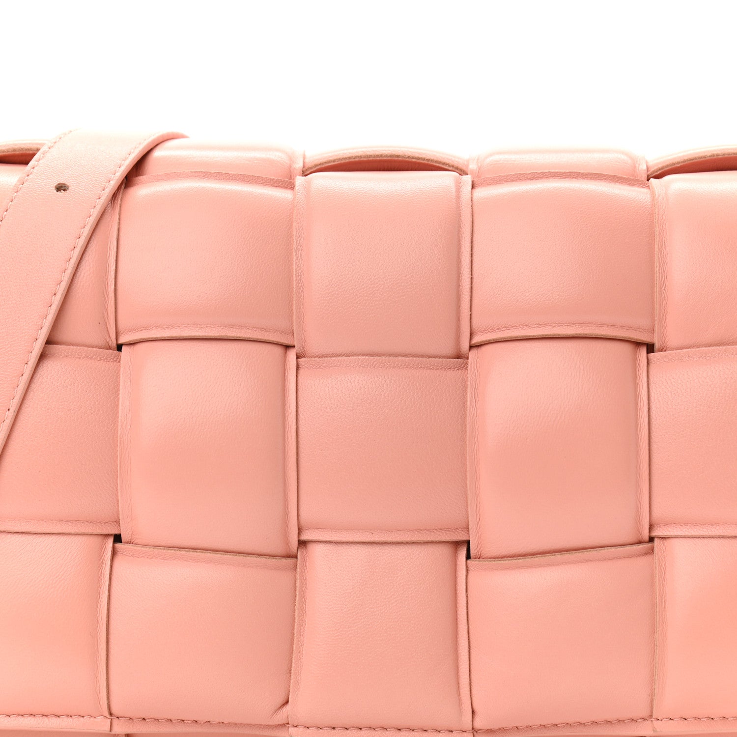 Bottega Veneta Nappa Maxi Intreccio Padded Cassette Crossbody Bag Peachy 8 of 10
