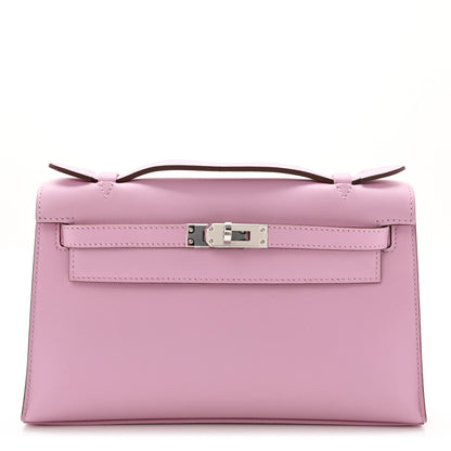 Hermes Swift Kelly Pochette Clutch Mauve Sylvestre 1 of 7
