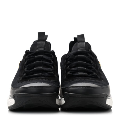 Chanel Velvet Calfskin Mixed Fibers CC Sneakers 40 Black 2 of 10