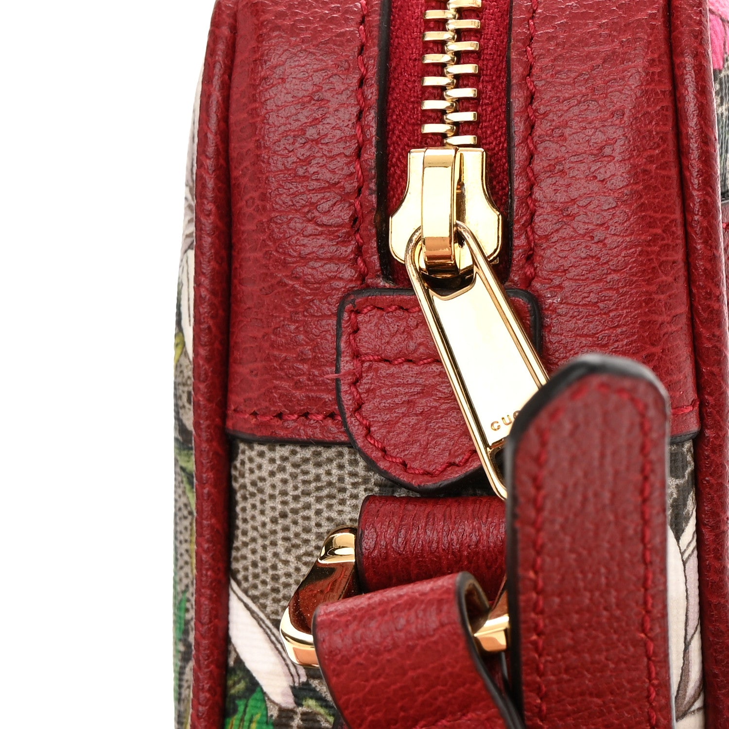 Gucci GG Supreme Monogram Flora Web Mini Ophidia Shoulder Bag Red 11 of 11