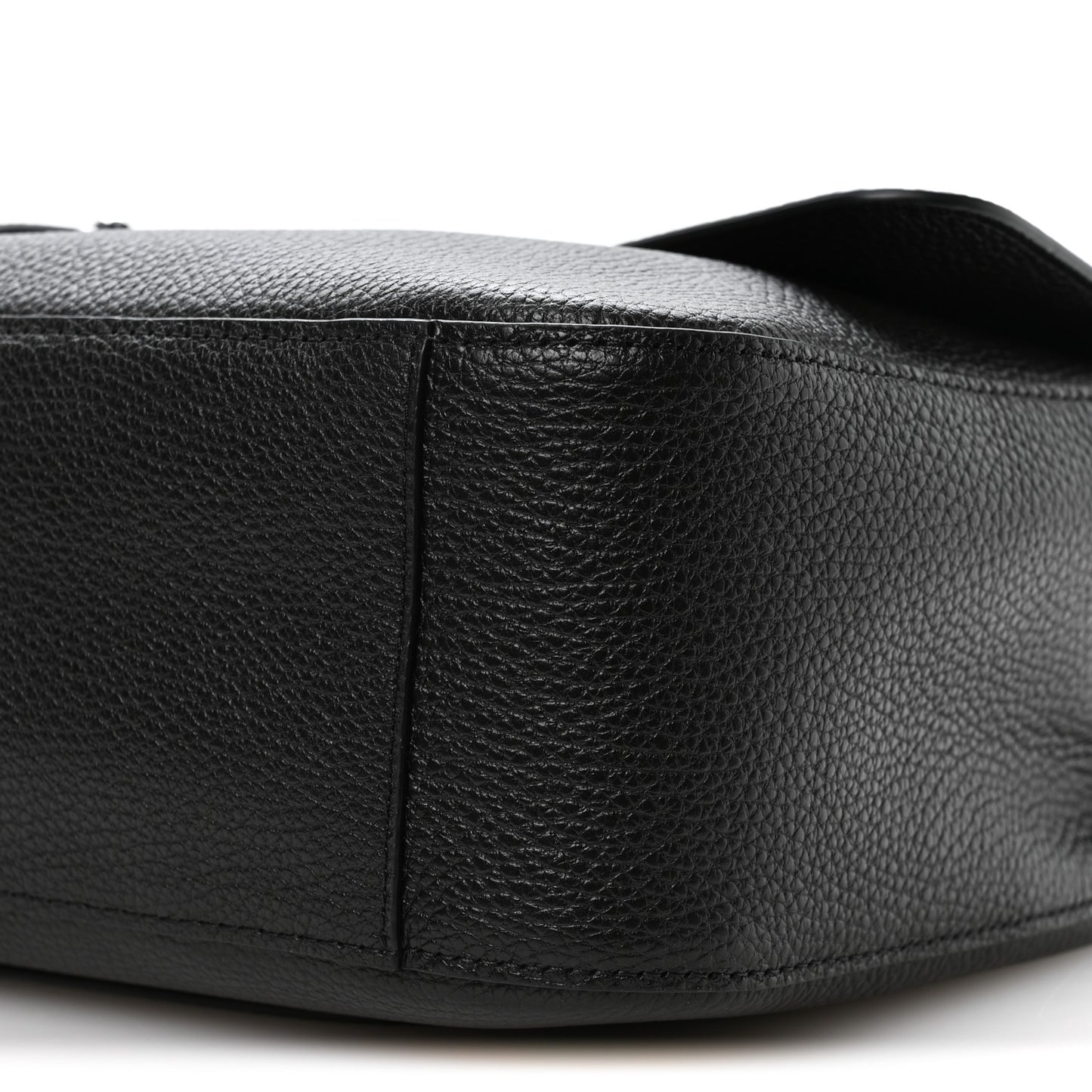 Grained Calfskin Small Souplissimo Maxi Flap Black