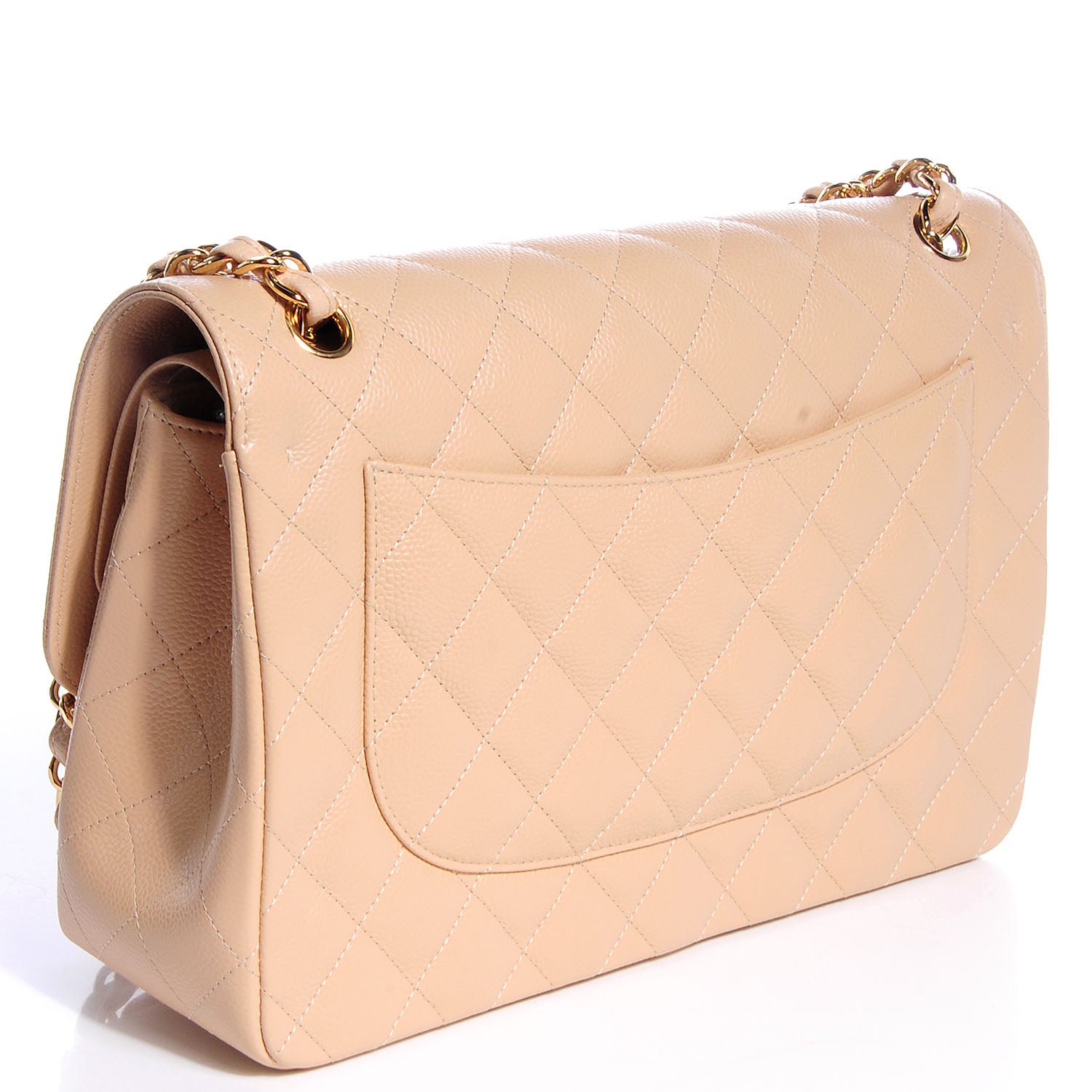 Chanel Caviar Jumbo Double Flap Beige Clair 3 of 9