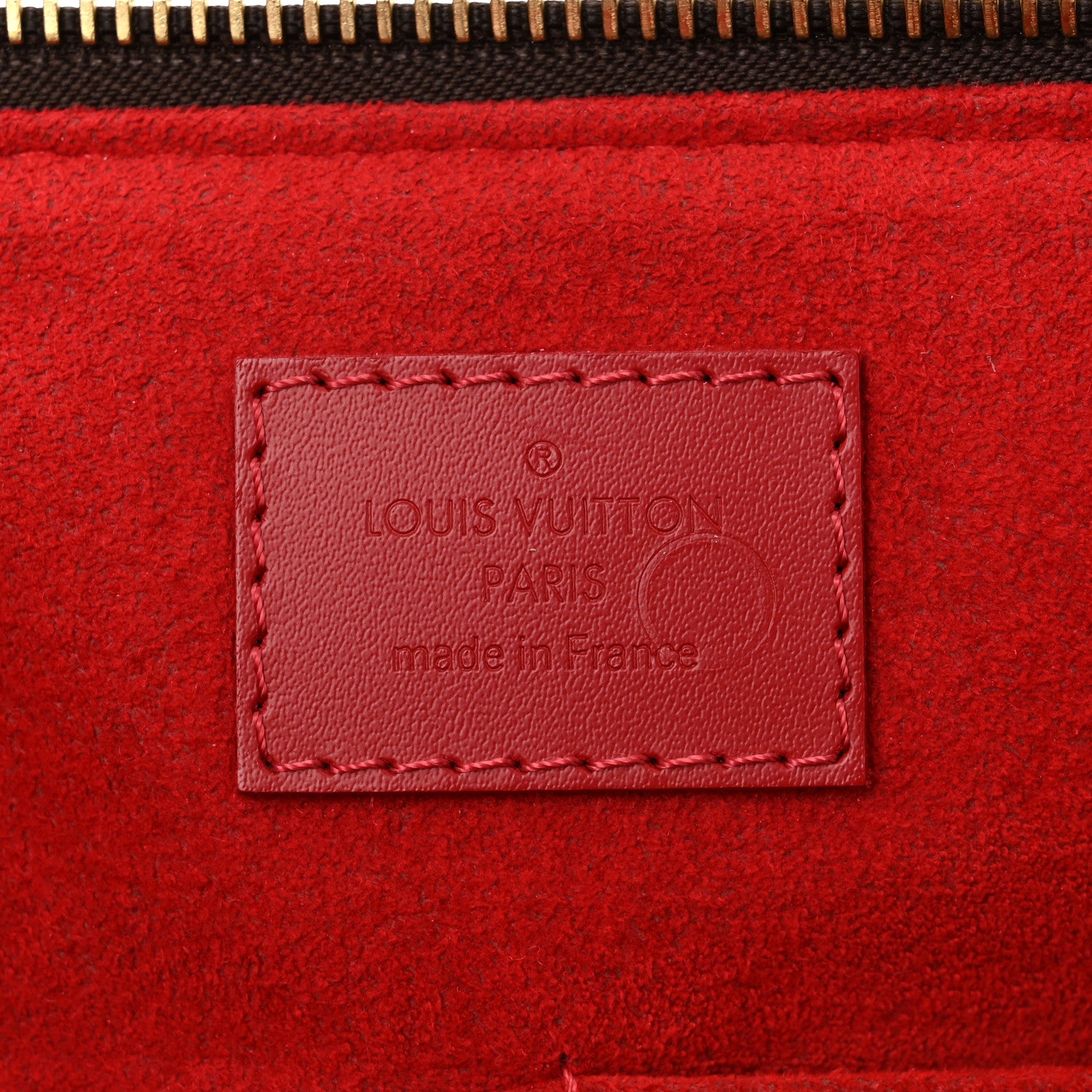 Louis Vuitton Damier Ebene Caissa Tote PM Cherry 6 of 10