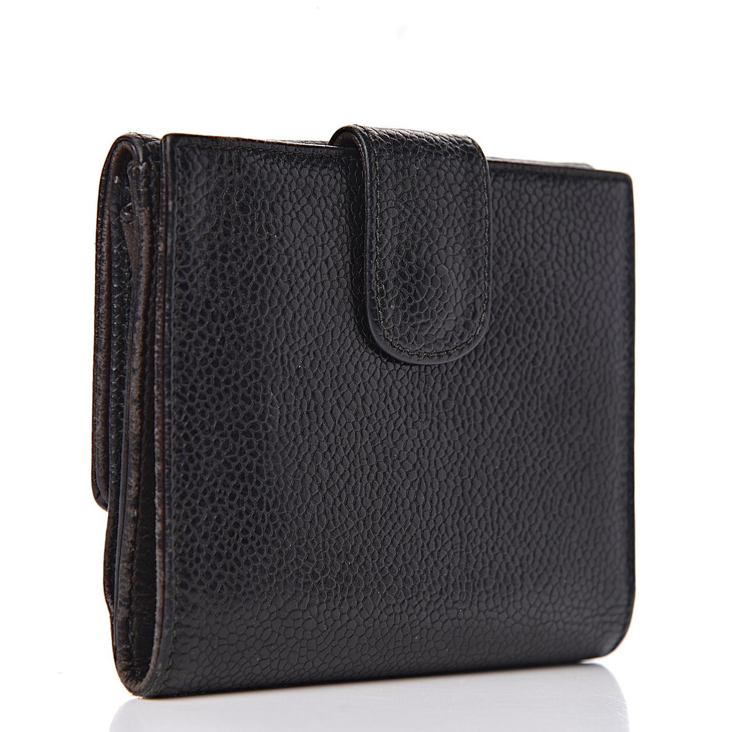 Caviar Timeless CC Compact Wallet Black