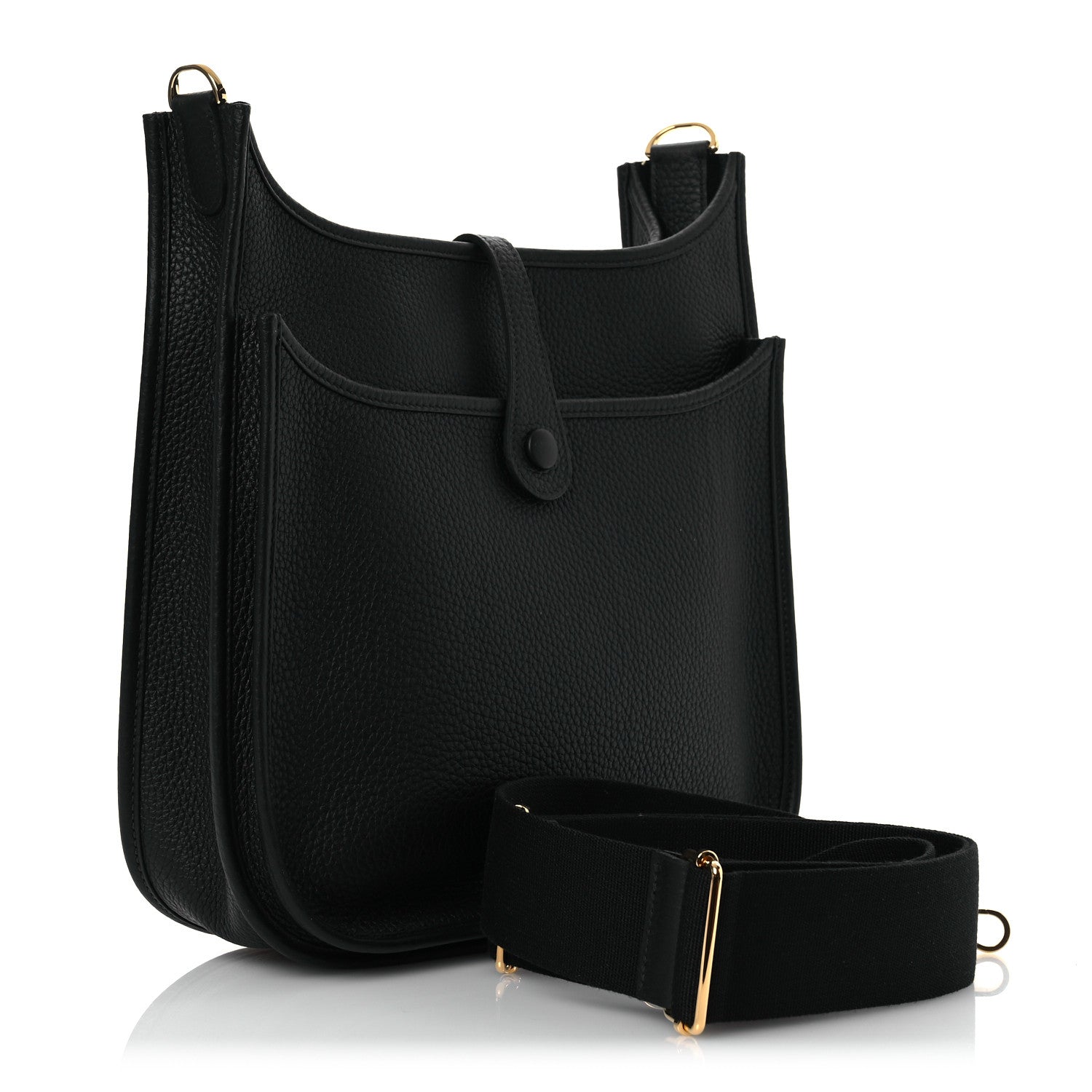 Hermes Taurillon Clemence Evelyne III PM Black 3 of 13
