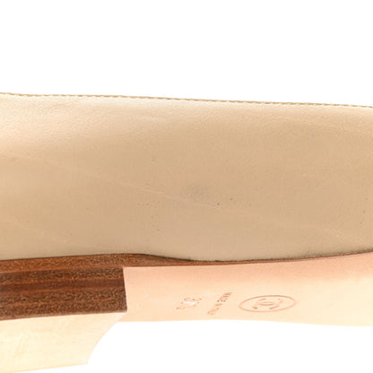 Chanel Lambskin Camellia Ballerina Flats 36.5 Beige Black 9 of 12