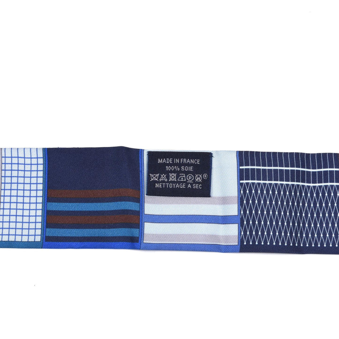 Silk Couvertures Nouvelles Twilly Marine Noisette Ciel