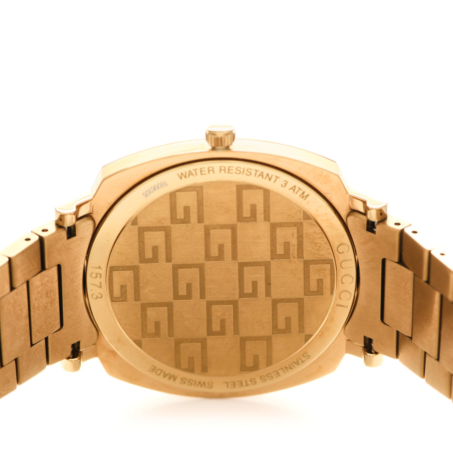 Stainless Steel 38mm Grip Quartz Watch Gold
