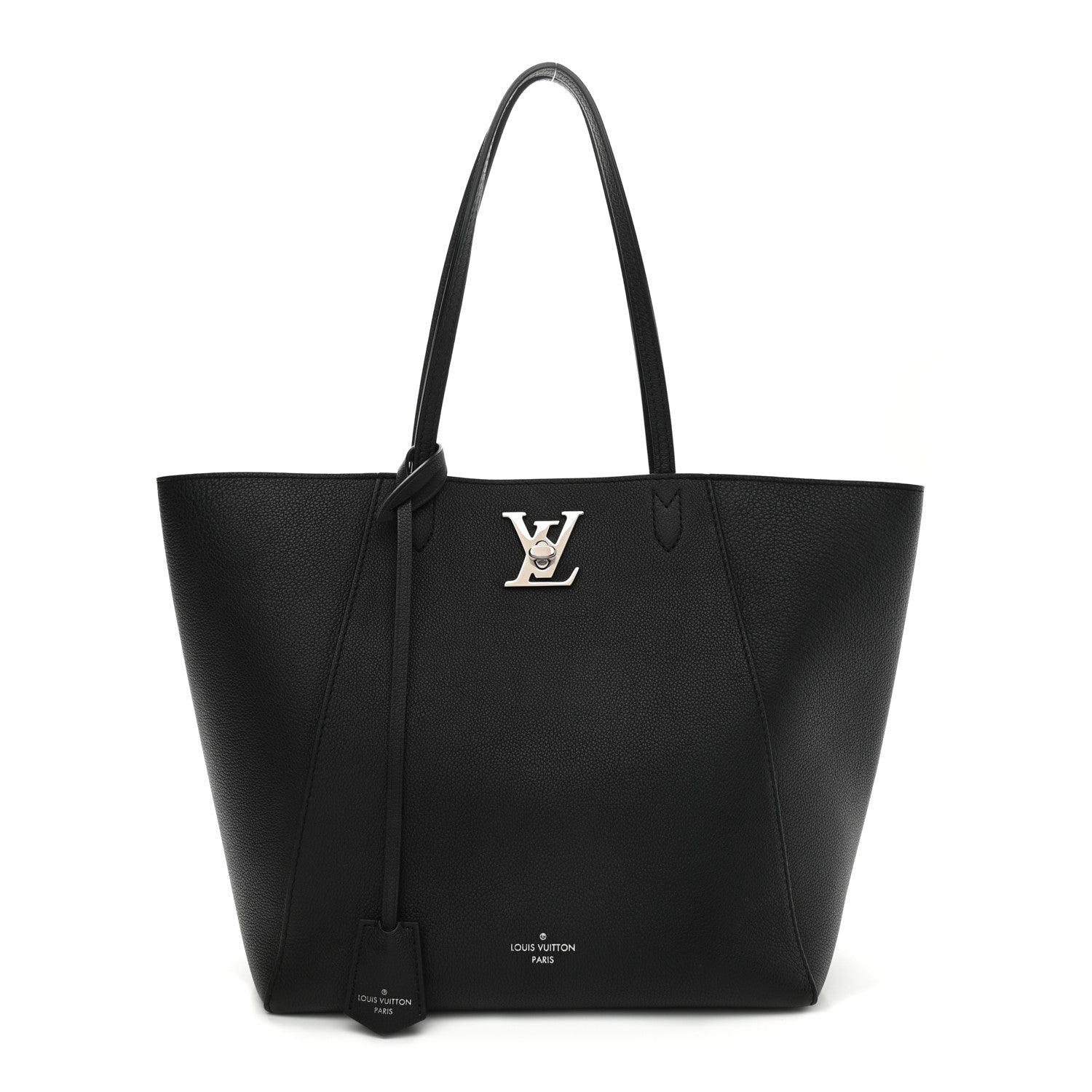 Louis Vuitton Calfskin Lockme Cabas Black 1 of 9