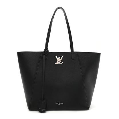 Louis Vuitton Calfskin Lockme Cabas Black 1 of 9