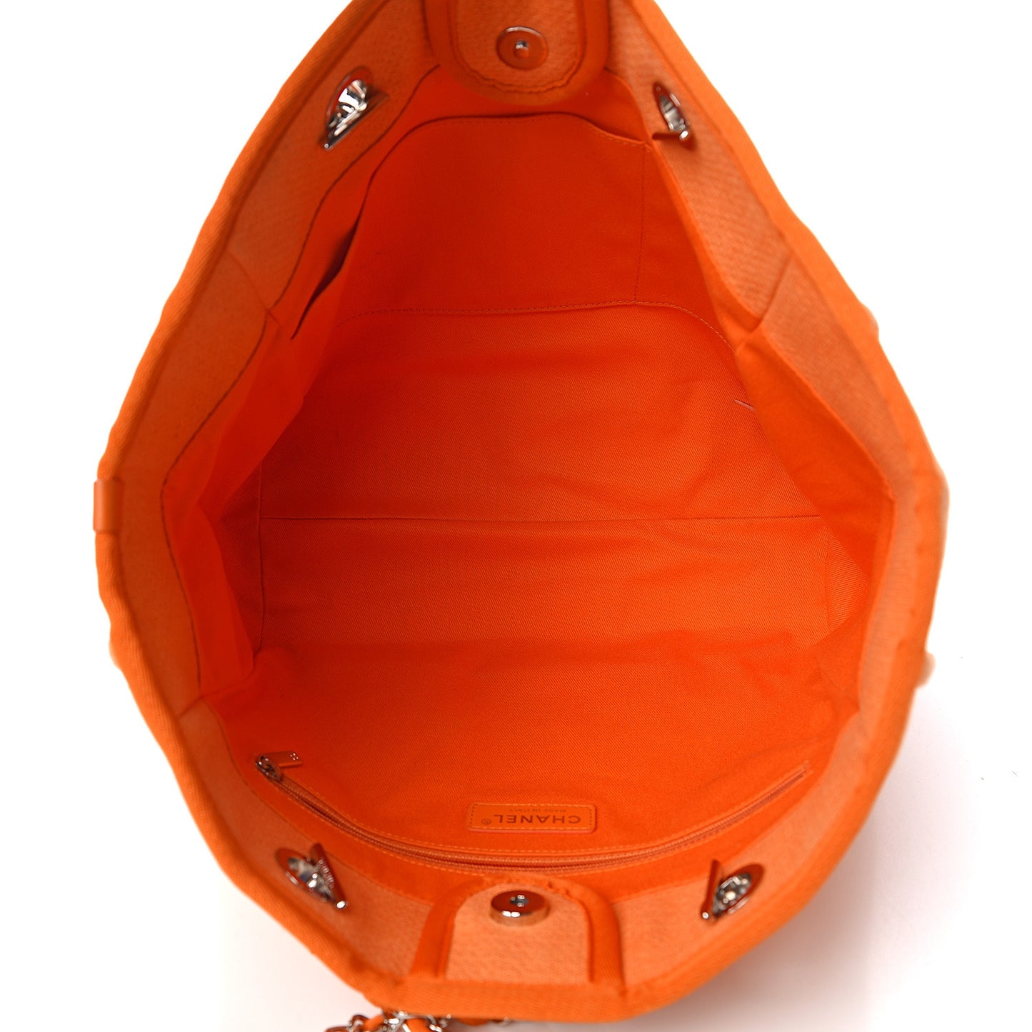 Canvas Small Deauville Tote Orange