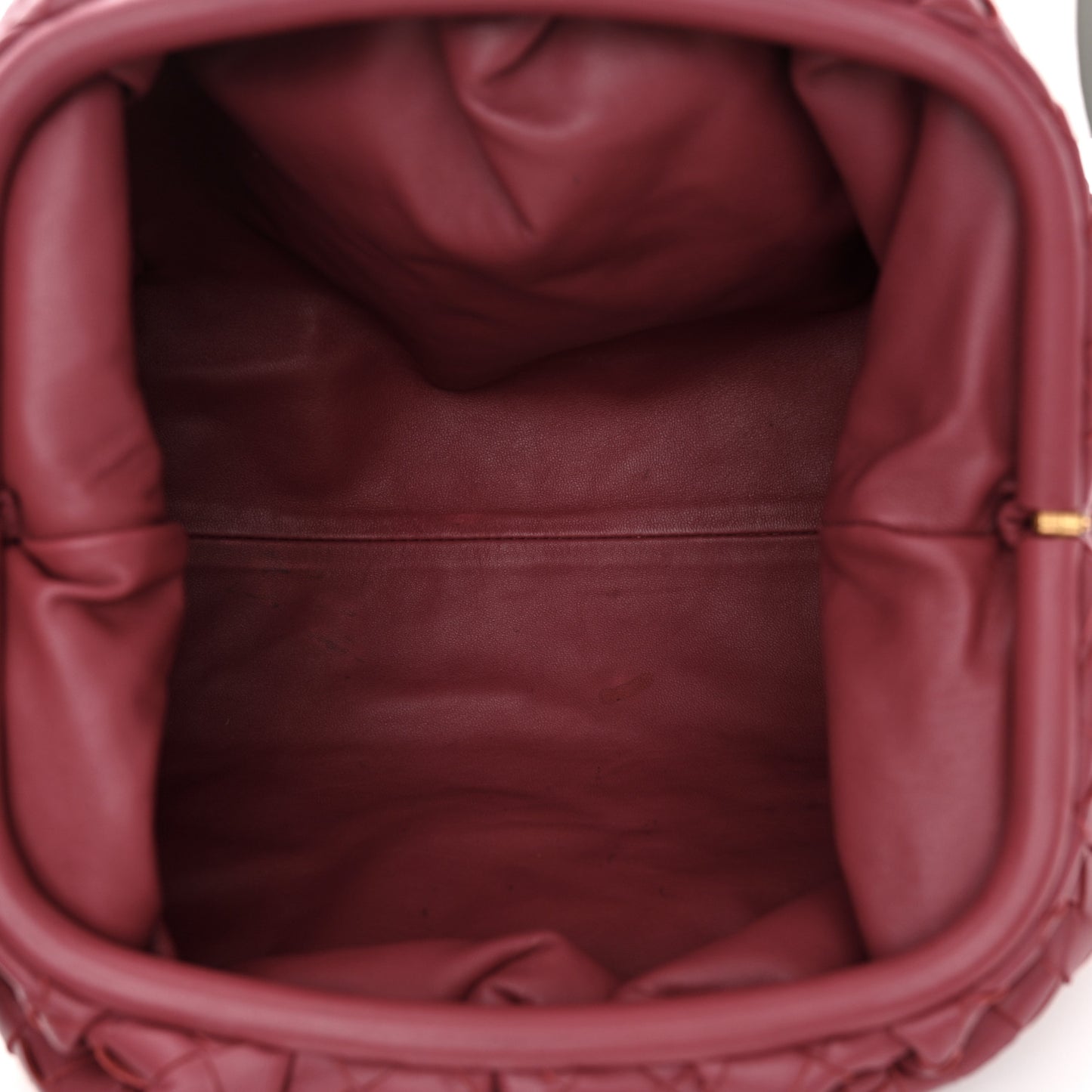 Nappa Maxi Intrecciato The Pouch Oversized Clutch Amaranto