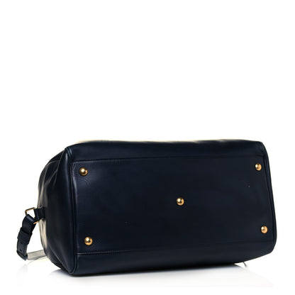Saint Laurent Calfskin Classic Duffle 12 Marine 3 of 14
