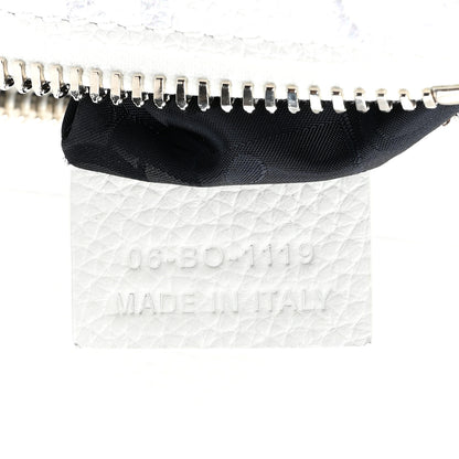 Christian Dior X Daniel Arsham Grained Calfskin Newspaper Print Saddle Bag White 7 of 10