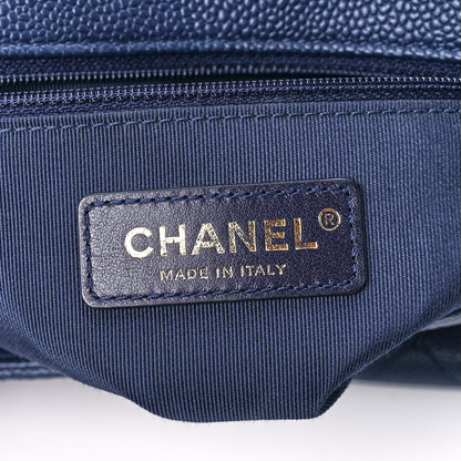 Chanel Caviar Quilted City Walk Flap Navy Blue 6 of 12