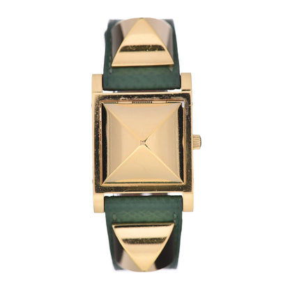 Hermes Stainless Steel Courchevel 23mm Medor Quartz Watch Vert Clair 3 of 6