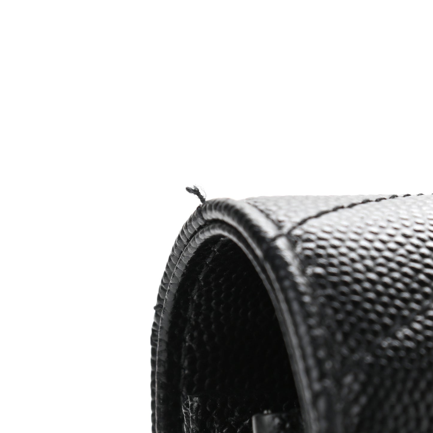 Grain De Poudre Matelasse Chevron Monogram Chain Wallet Black