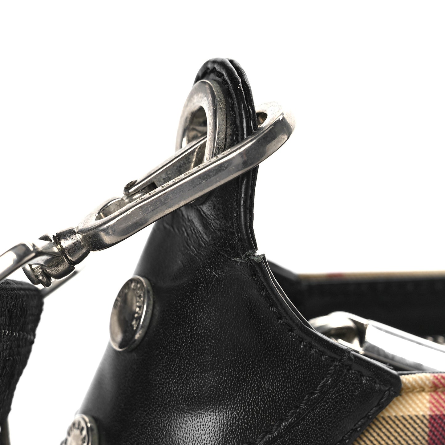 House Check Shoulder Bag Black