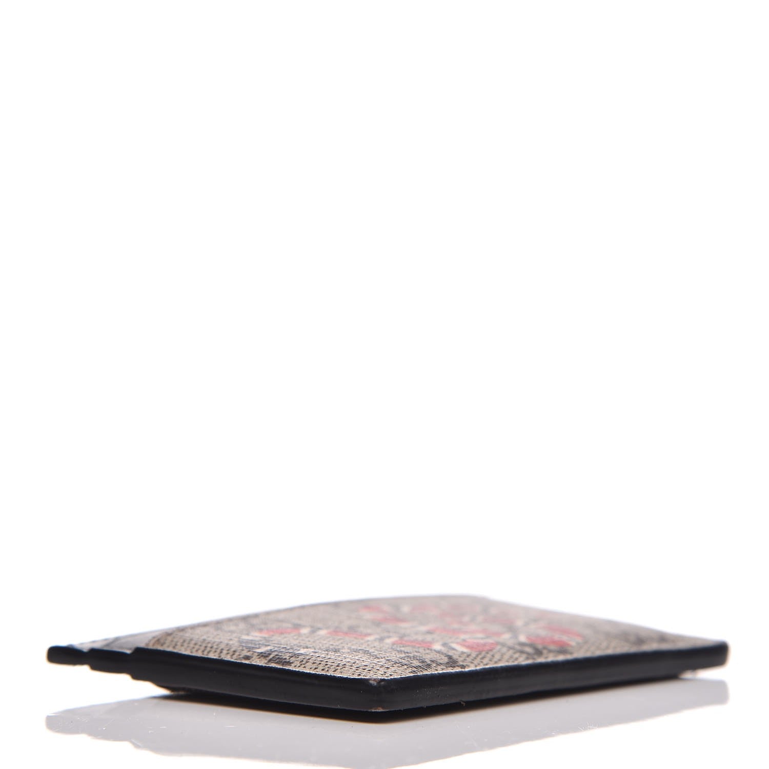 Gucci GG Supreme Monogram Kingsnake Card Holder Beige Black 4 of 12