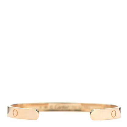 Cartier 18K Yellow Gold LOVE Cuff Bracelet 19 3 of 4