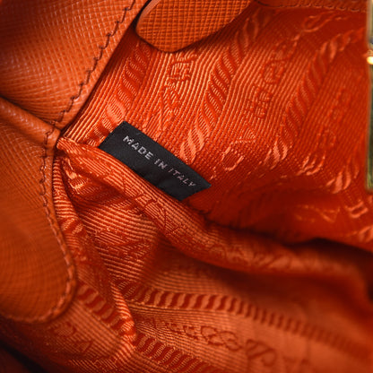 Prada Saffiano Large Galleria Double Zip Tote Papaya 9 of 17