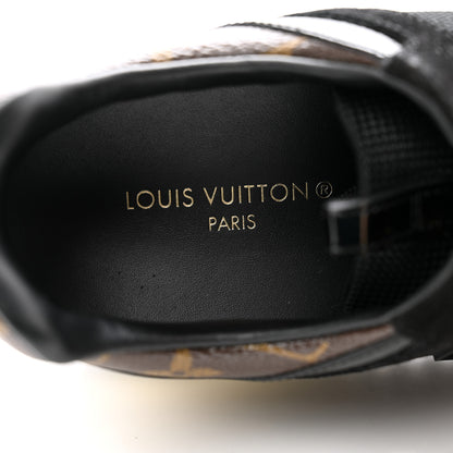 Louis Vuitton Suede Monogram Run Away Sneakers 39 Black 6 of 11