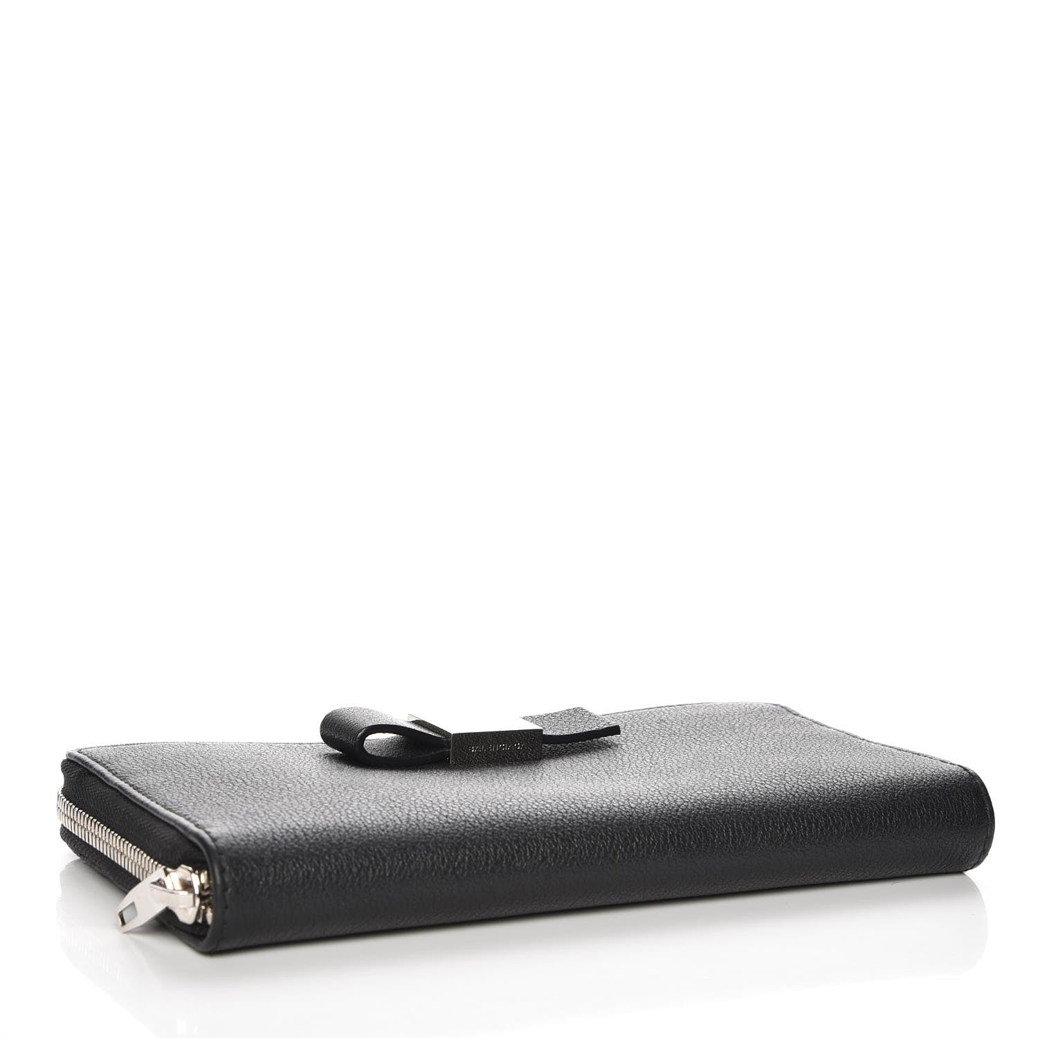 Balenciaga Calfskin Multi Bow Money Wallet Black 4 of 8
