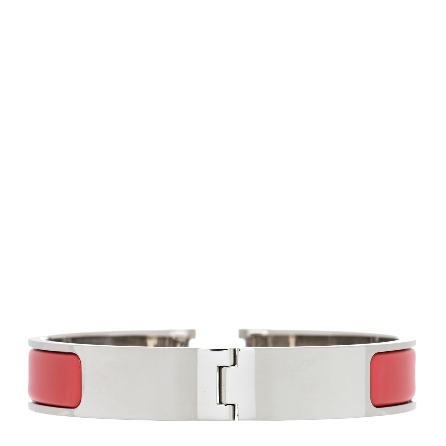 Enamel Narrow Clic Clac H Bracelet PM Rouge Corail
