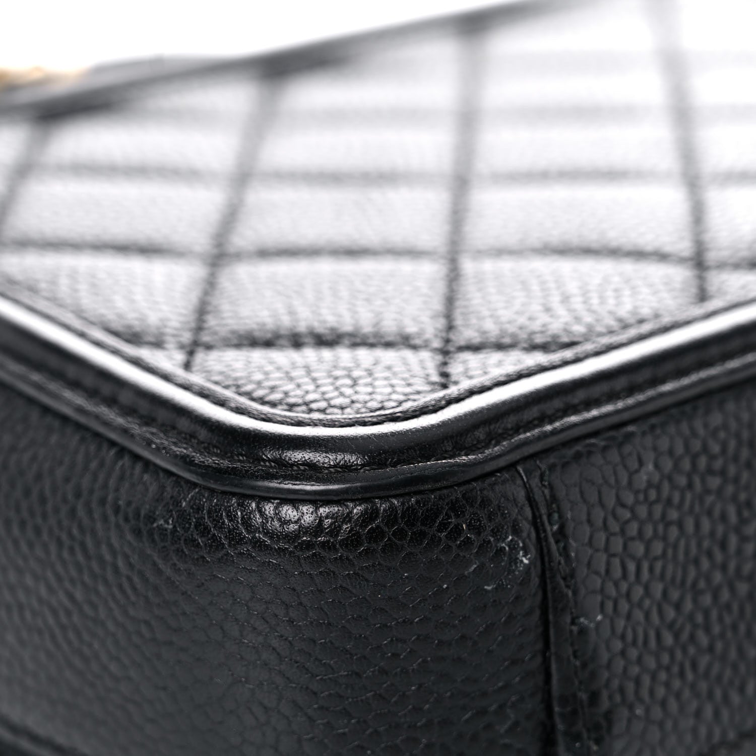 Chanel Caviar Quilted Small CC Filigree Vanity Case Black 7 of 28